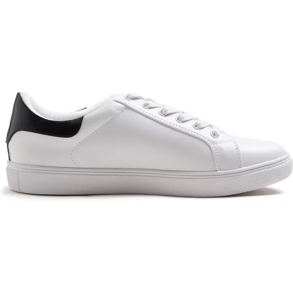 FEVERSOLE Women's Featured PU Leather Colorful Lace-Up Sneaker