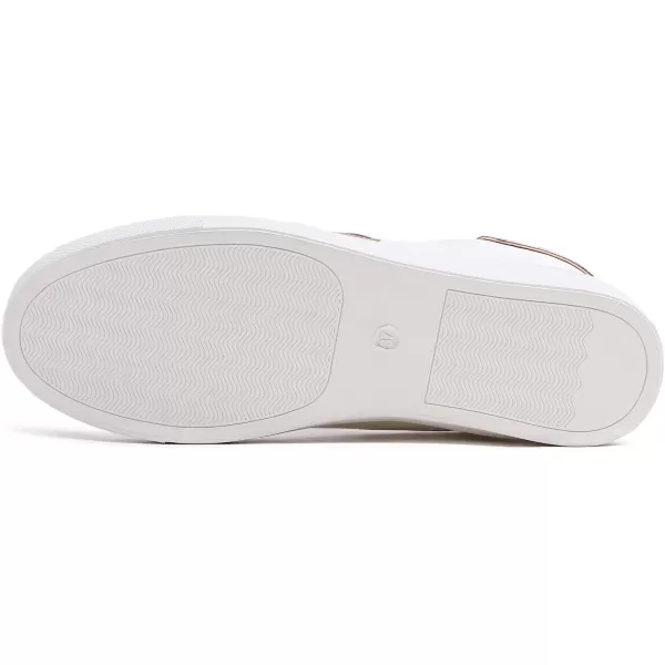 FEVERSOLE Women's Featured PU Leather Colorful Lace-Up Sneaker