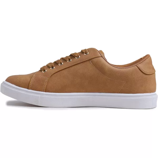 FEVERSOLE Women's Featured PU Leather Colorful Lace-Up Sneaker