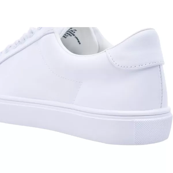 FEVERSOLE Women's Featured PU Leather Colorful Lace-Up Sneaker