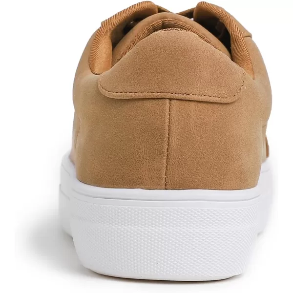 FEVERSOLE Women's Featured PU Leather Colorful Lace-Up Sneaker