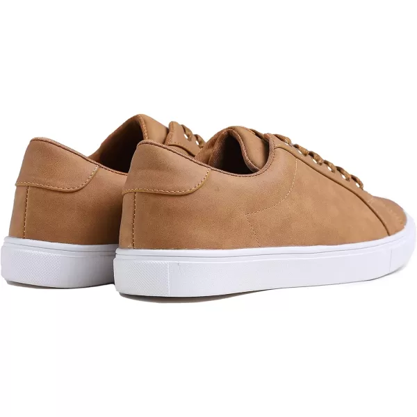 FEVERSOLE Women's Featured PU Leather Colorful Lace-Up Sneaker