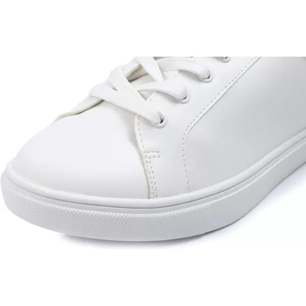 FEVERSOLE Women's Featured PU Leather Colorful Lace-Up Sneaker