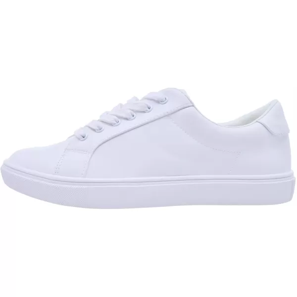 FEVERSOLE Women's Featured PU Leather Colorful Lace-Up Sneaker
