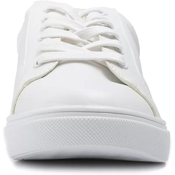 FEVERSOLE Women's Featured PU Leather Colorful Lace-Up Sneaker