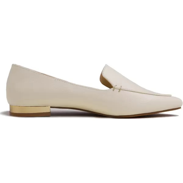 FEVERSOLE Women's Loafer Flat Pointed Deco Low Heel Fashion Slip On Dress Driving Office Shoes