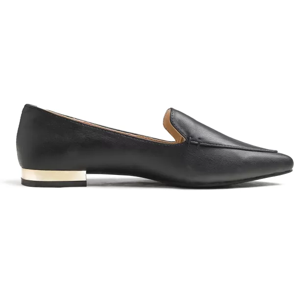 FEVERSOLE Women's Loafer Flat Pointed Deco Low Heel Fashion Slip On Dress Driving Office Shoes