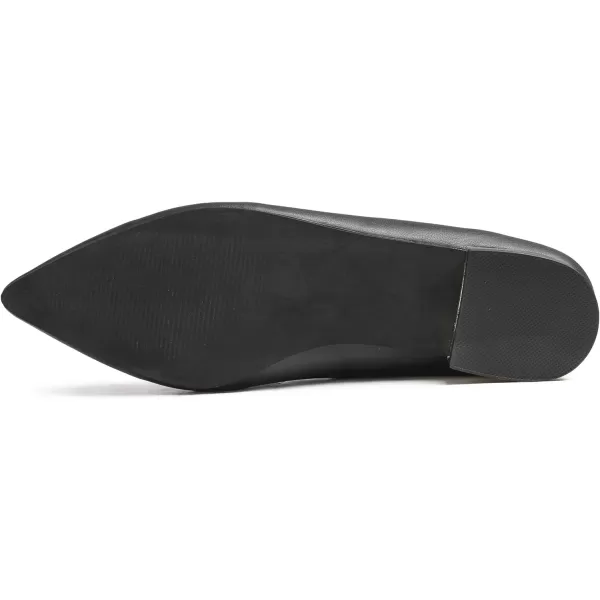 FEVERSOLE Women's Loafer Flat Pointed Deco Low Heel Fashion Slip On Dress Driving Office Shoes