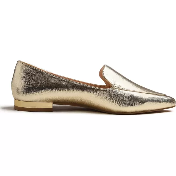 FEVERSOLE Women's Loafer Flat Pointed Deco Low Heel Fashion Slip On Dress Driving Office Shoes
