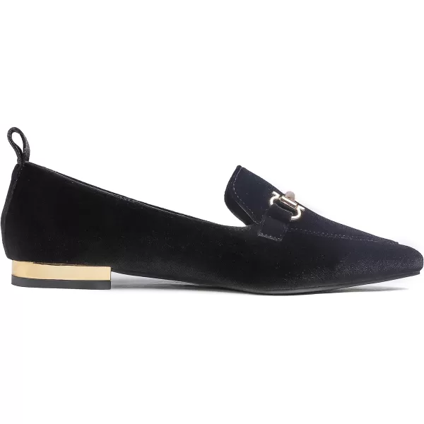 FEVERSOLE Women's Loafer Flat Pointed Deco Low Heel Fashion Slip On Dress Driving Office Shoes