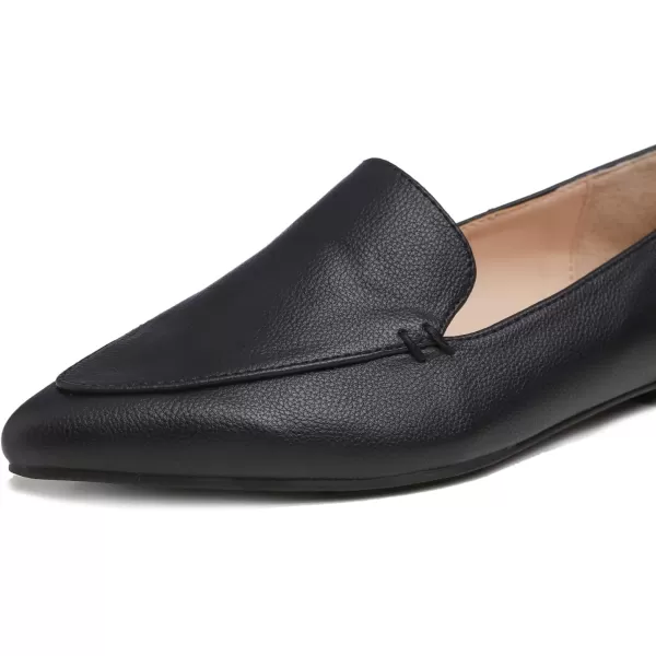 FEVERSOLE Women's Loafer Flat Pointed Deco Low Heel Fashion Slip On Dress Driving Office Shoes