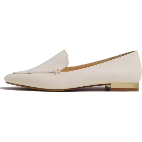 FEVERSOLE Women's Loafer Flat Pointed Deco Low Heel Fashion Slip On Dress Driving Office Shoes