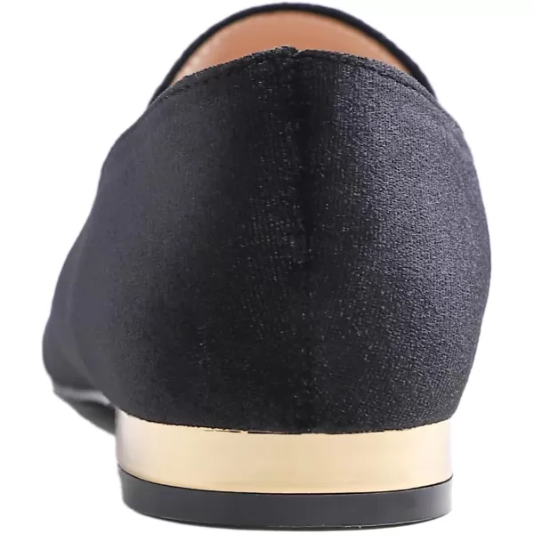 FEVERSOLE Women's Loafer Flat Pointed Deco Low Heel Fashion Slip On Dress Driving Office Shoes