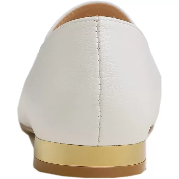 FEVERSOLE Women's Loafer Flat Pointed Deco Low Heel Fashion Slip On Dress Driving Office Shoes