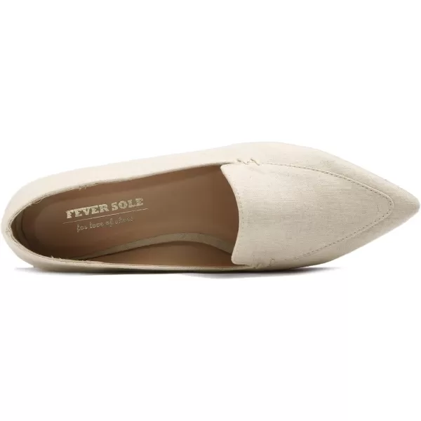 FEVERSOLE Women's Loafer Flat Pointed Fashion Slip On Comfort Driving Office Shoes