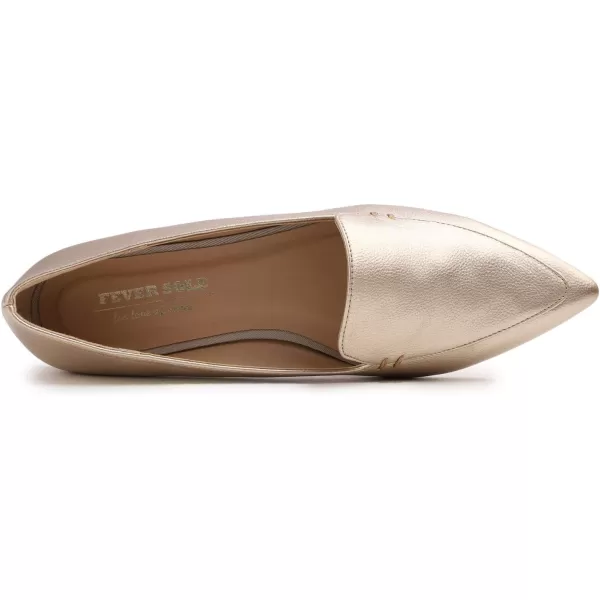 FEVERSOLE Women's Loafer Flat Pointed Fashion Slip On Comfort Driving Office Shoes