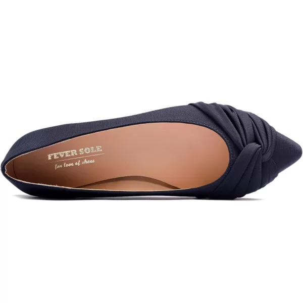 FEVERSOLE Women's Loafer Flat Pointed Fashion Slip On Comfort Driving Office Shoes