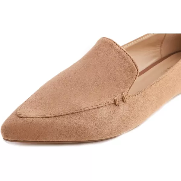 FEVERSOLE Women's Loafer Flat Pointed Fashion Slip On Comfort Driving Office Shoes