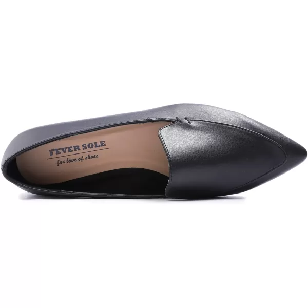 FEVERSOLE Women's Loafer Flat Pointed Fashion Slip On Comfort Driving Office Shoes