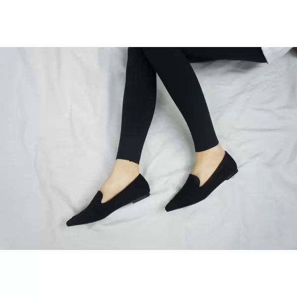 FEVERSOLE Women's Loafer Flat Pointed Fashion Slip On Comfort Driving Office Shoes