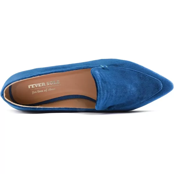 FEVERSOLE Women's Loafer Flat Pointed Fashion Slip On Comfort Driving Office Shoes