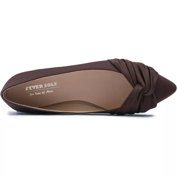 FEVERSOLE Women's Loafer Flat Pointed Fashion Slip On Comfort Driving Office Shoes