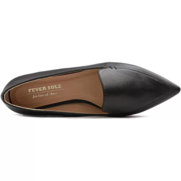 FEVERSOLE Women's Loafer Flat Pointed Fashion Slip On Comfort Driving Office Shoes