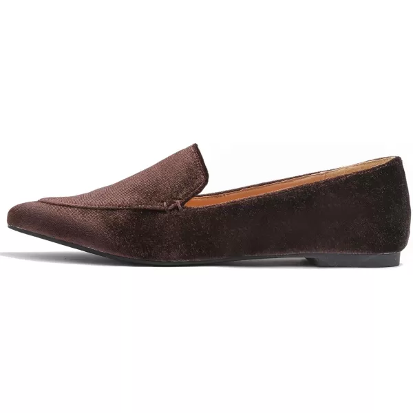 FEVERSOLE Women's Loafer Flat Pointed Fashion Slip On Comfort Driving Office Shoes