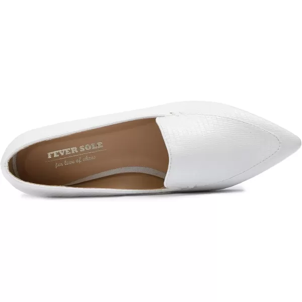 FEVERSOLE Women's Loafer Flat Pointed Fashion Slip On Comfort Driving Office Shoes