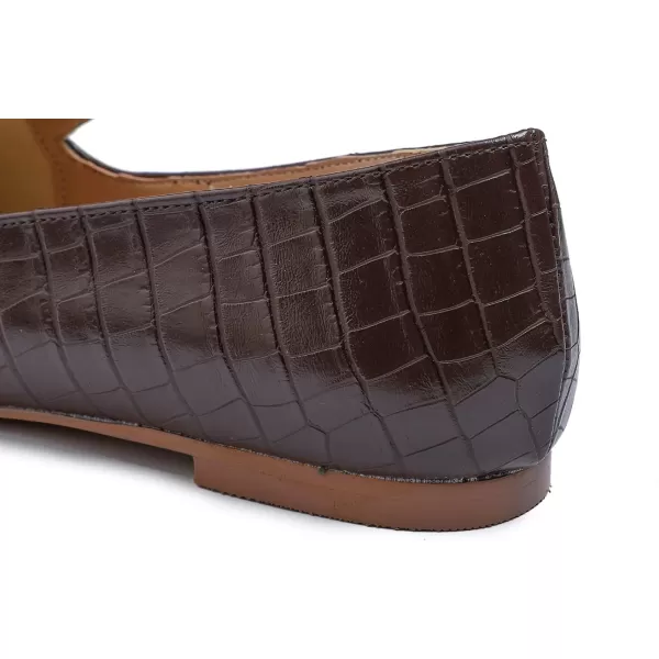 FEVERSOLE Women's Loafer Flat Pointed Fashion Slip On Comfort Driving Office Shoes