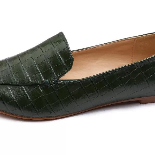 FEVERSOLE Women's Loafer Flat Pointed Fashion Slip On Comfort Driving Office Shoes