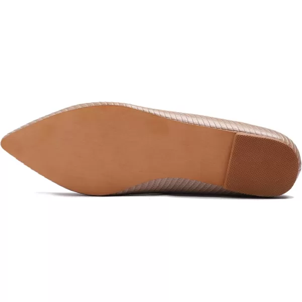 FEVERSOLE Women's Loafer Flat Pointed Fashion Slip On Comfort Driving Office Shoes