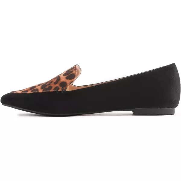 FEVERSOLE Women's Loafer Flat Pointed Fashion Slip On Comfort Driving Office Shoes