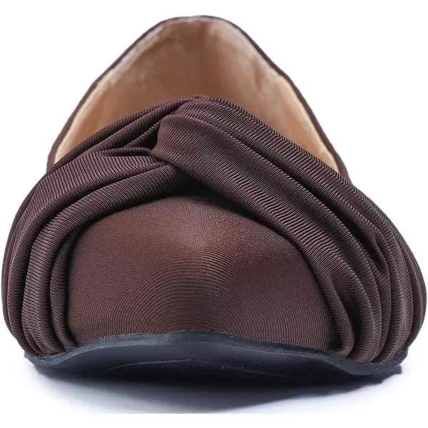 FEVERSOLE Women's Loafer Flat Pointed Fashion Slip On Comfort Driving Office Shoes