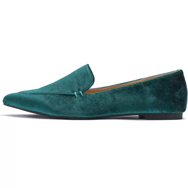 FEVERSOLE Women's Loafer Flat Pointed Fashion Slip On Comfort Driving Office Shoes