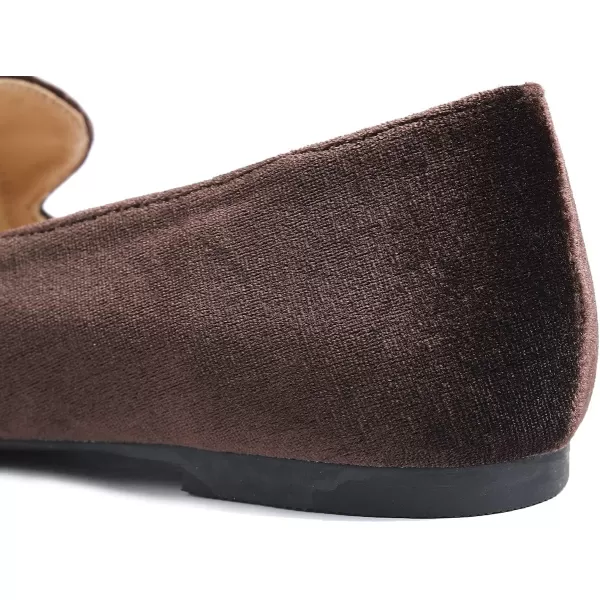 FEVERSOLE Women's Loafer Flat Pointed Fashion Slip On Comfort Driving Office Shoes