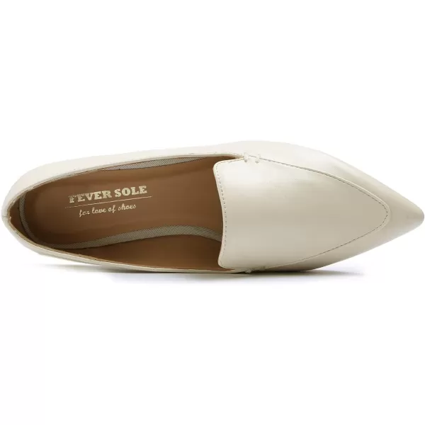 FEVERSOLE Women's Loafer Flat Pointed Fashion Slip On Comfort Driving Office Shoes