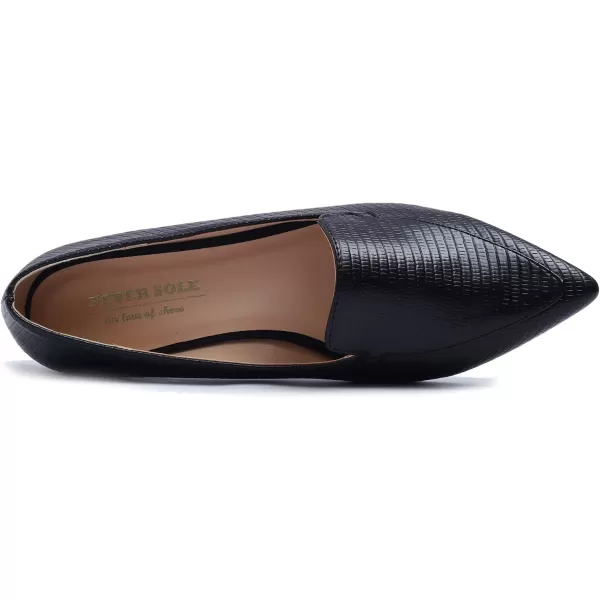 FEVERSOLE Women's Loafer Flat Pointed Fashion Slip On Comfort Driving Office Shoes