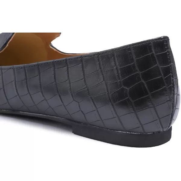 FEVERSOLE Women's Loafer Flat Pointed Fashion Slip On Comfort Driving Office Shoes