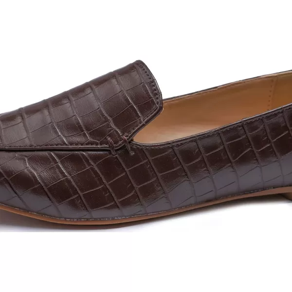 FEVERSOLE Women's Loafer Flat Pointed Fashion Slip On Comfort Driving Office Shoes