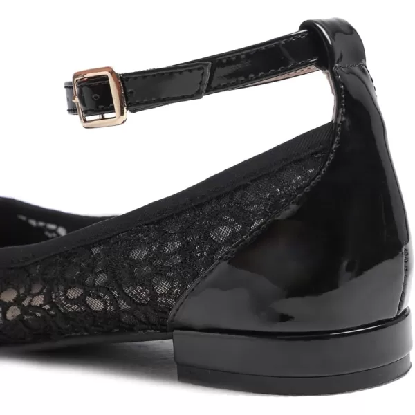 FEVERSOLE Women's Mary Jane Fashion Round Toe Easy Buckle Slip On Flats