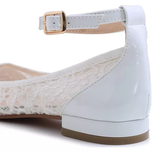 FEVERSOLE Women's Mary Jane Fashion Round Toe Easy Buckle Slip On Flats