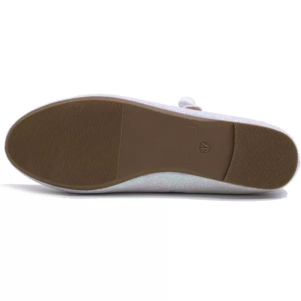 FEVERSOLE Women's Mary Jane Fashion Round Toe Easy Buckle Slip On Flats