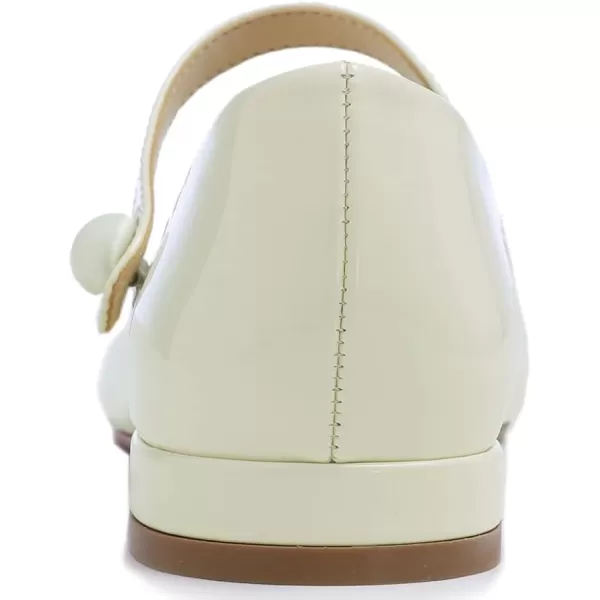 FEVERSOLE Women's Mary Jane Fashion Round Toe Easy Buckle Slip On Flats