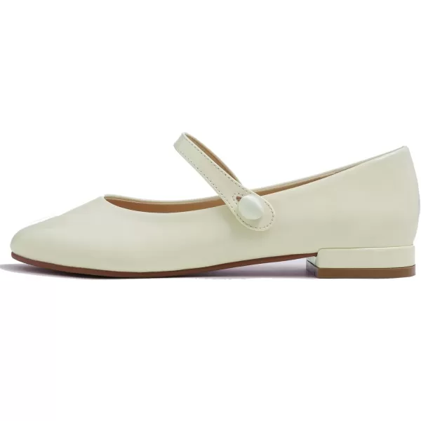 FEVERSOLE Women's Mary Jane Fashion Round Toe Easy Buckle Slip On Flats