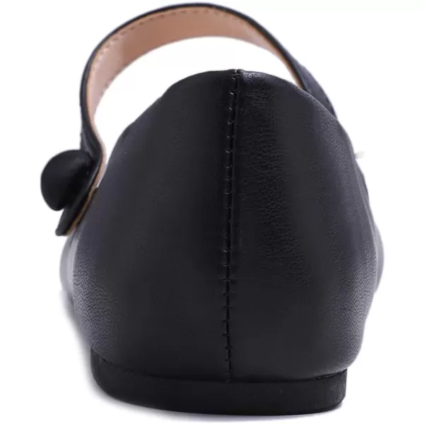 FEVERSOLE Women's Mary Jane Fashion Round Toe Easy Buckle Slip On Flats
