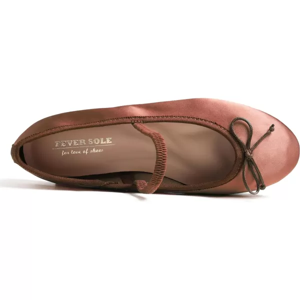 FEVERSOLE Women's Mary Jane Fashion Round Toe Easy Buckle Slip On Flats