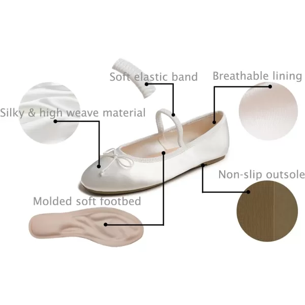 FEVERSOLE Women's Mary Jane Fashion Round Toe Easy Buckle Slip On Flats
