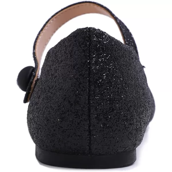 FEVERSOLE Women's Mary Jane Fashion Round Toe Easy Buckle Slip On Flats