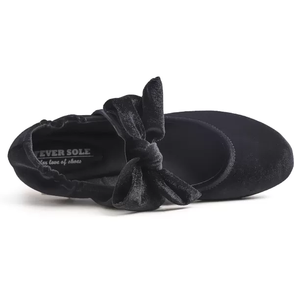FEVERSOLE Women's Mary Jane Fashion Round Toe Easy Buckle Slip On Flats